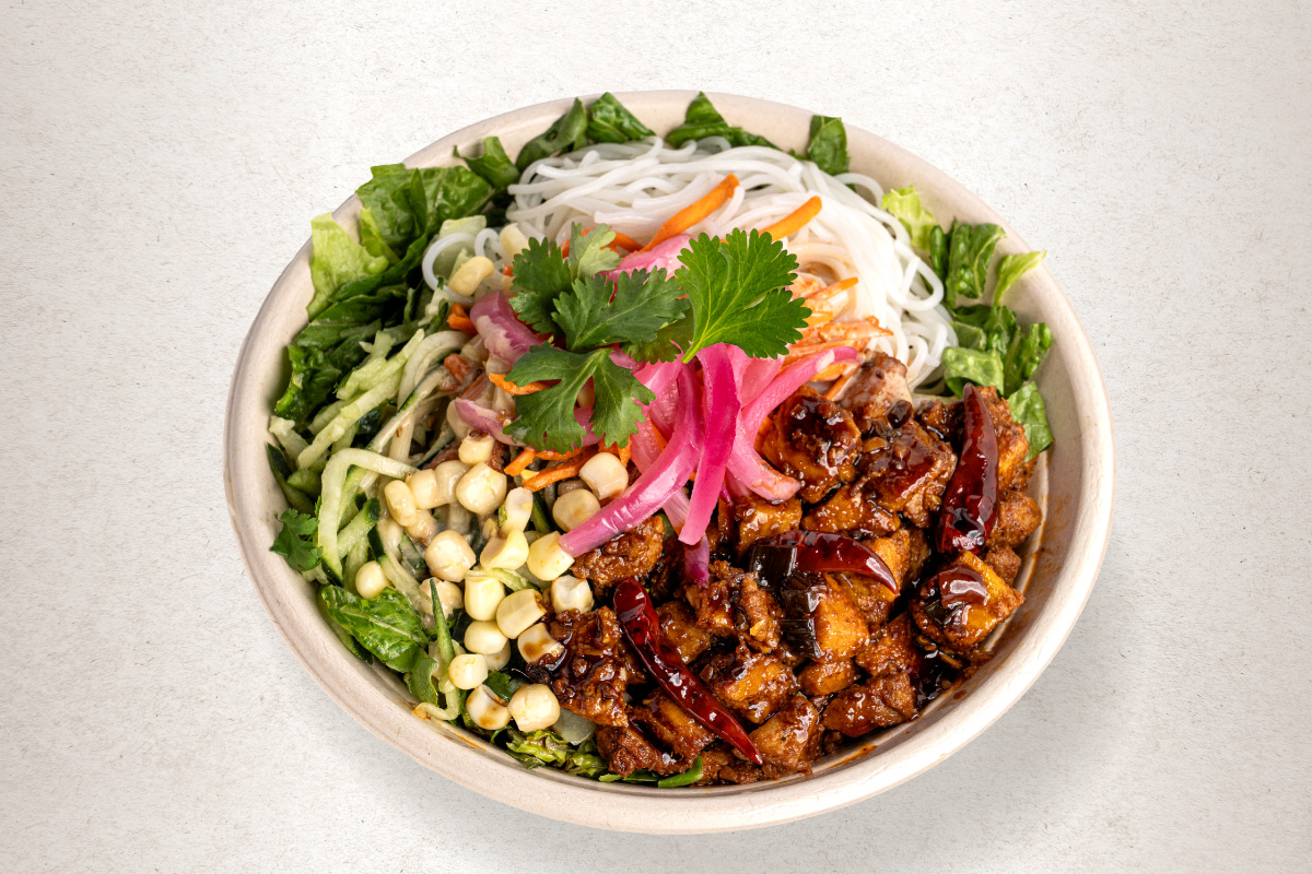 LTO kung pao chicken salad