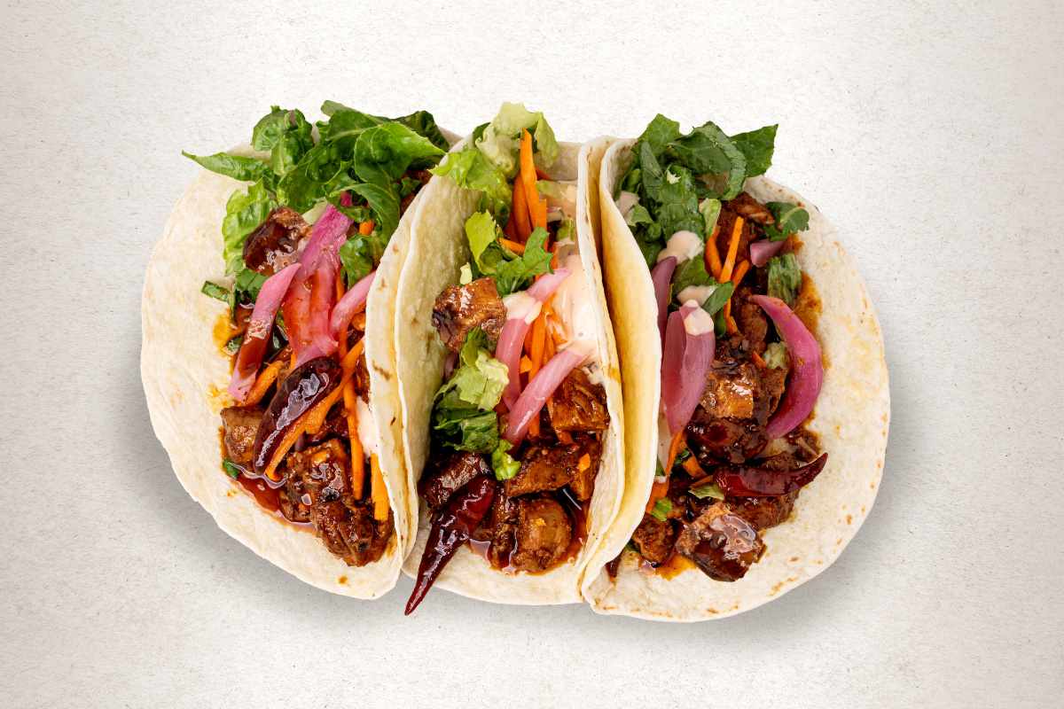 LTO kung pao chicken tacos