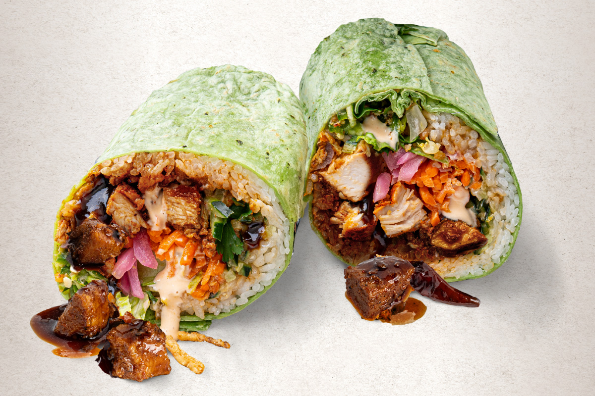 LTO kung pao chicken banh mi wrap