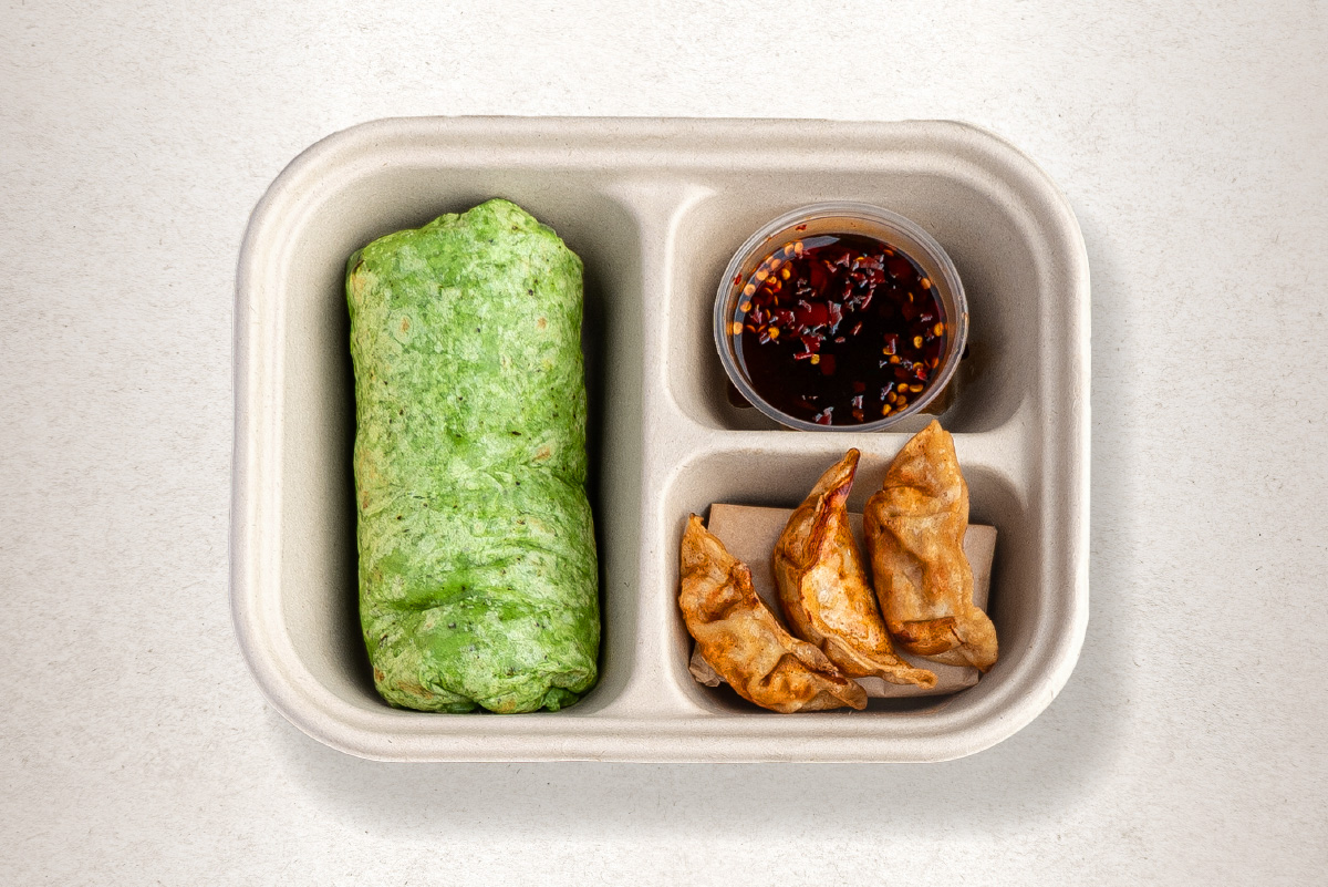 bento box w/ banh mi wrap