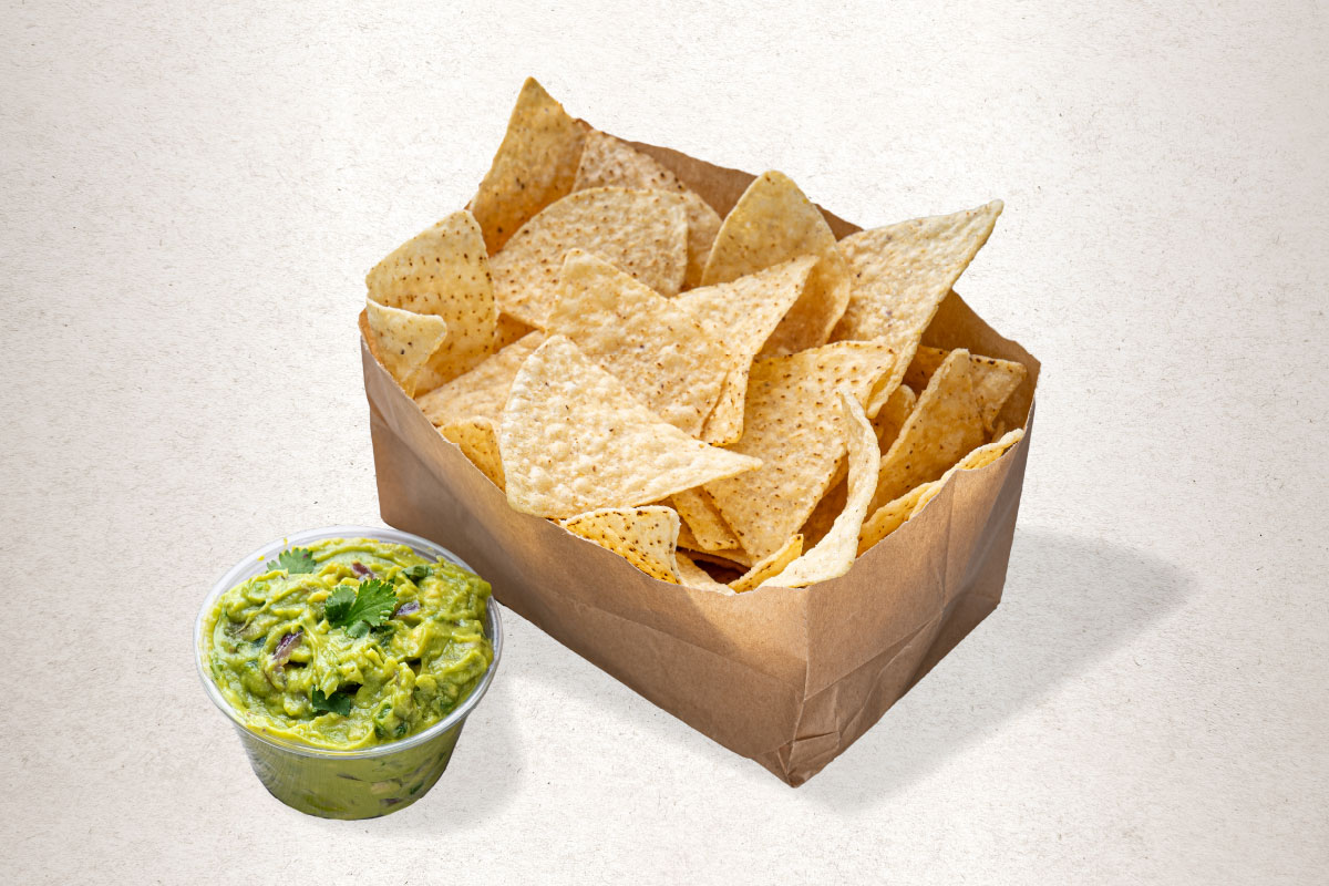 side of chips and guac