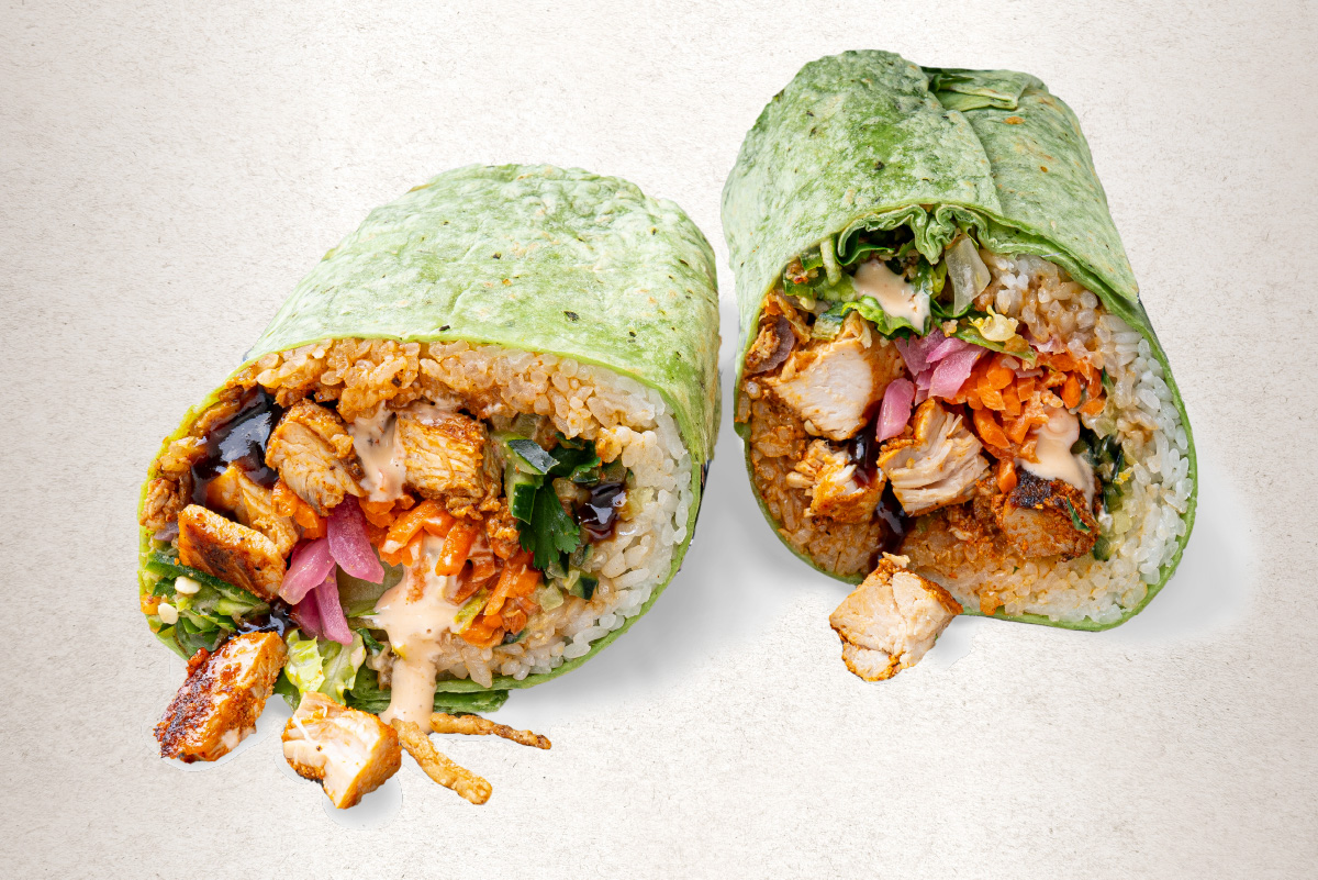 chicken banh mi wrap
