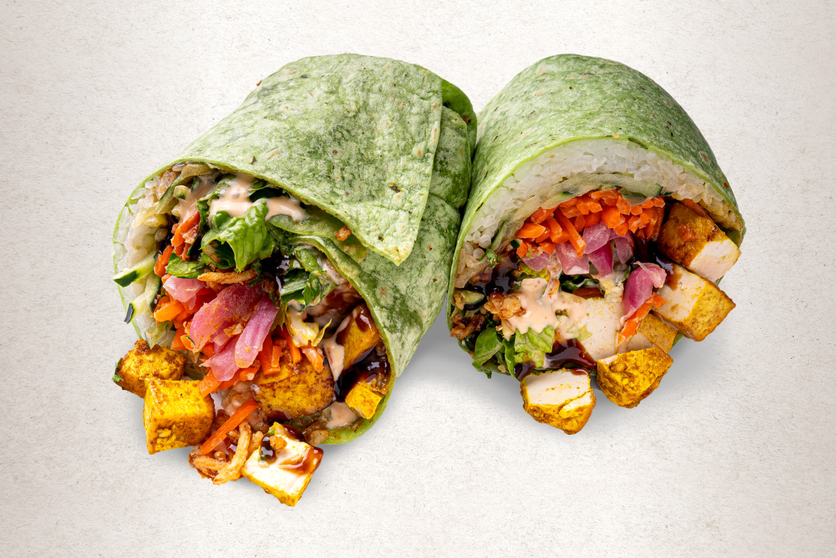 tofu banh mi wrap