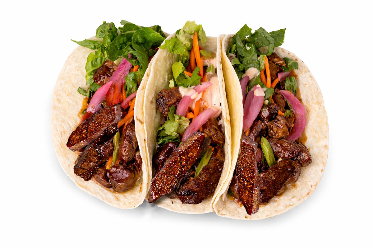 LTO mongolian beef tacos